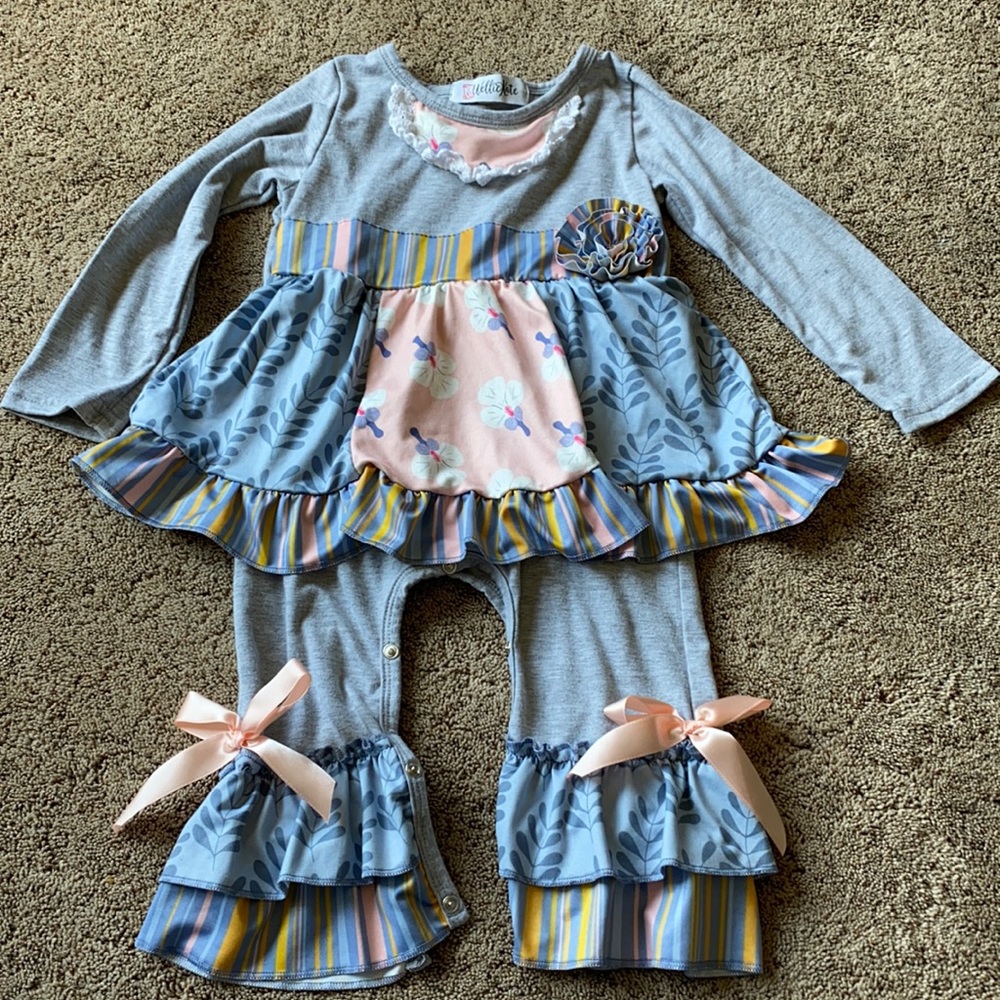 Girls Boutique long sleeve romper one piece